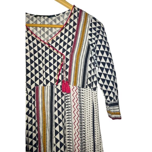 Avaasa Indian Made Boho Summer Long Hippie‎ Dress Multi Colored Size Small - Picture 2 of 10